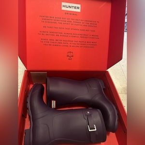 HUNTER Women's Original Short Waterproof Rain Boot Size 8